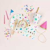 "Happy Everything Petite Napkins" - Party Napkins in multicolor by Jollity and Co