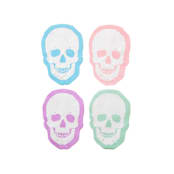 "Pastel Skull Large Napkins - Set of 16" - Party Napkins in white by Jollity and Co