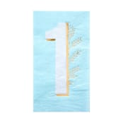 "Blue Onederland Guest Napkins - Pack of 16" - Party Napkins in blue by Jollity and Co
