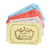 "Off to the Fair "Admit One" Napkins - Pack of 16" - Party Napkins in multicolor by Jollity and Co