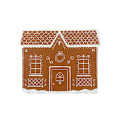 "Baking Spirits Bright Gingerbread House Large Napkins - Set of 16" - Party Napkins in brown by Jollity and Co