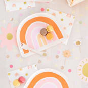 "Boho Rainbow Large Napkins - Pack of 16" - Party Napkins in multicolor by Jollity and Co