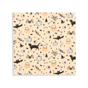 "Hocus Pocus Large Napkins- Set of 16" - Party Napkins in orange by Jollity and Co