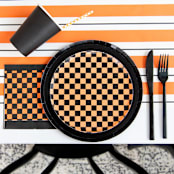 "Check It! Halloween Cocktail Napkins - Set of 20" - Party Napkins in multicolorassorted-colors by Jollity and Co