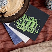 "I Put A Spell on You Cocktail Napkin Pack, set of 20" - Party Napkins in black by ForYourParty