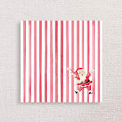 "Jolly Santa Premium Holiday Cocktail Napkins" - Party Napkins in red by Papel Custom Design