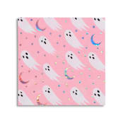 "Spooked Large Napkins" - Party Napkins in pink by Jollity and Co