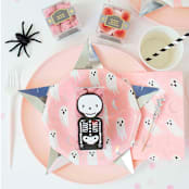"Spooked Large Napkins" - Party Napkins in pink by Jollity and Co