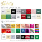 "Custom Season's Greetings Retro Names Napkin, cocktail size, set of 100" - Party Napkins in silver by ForYourParty