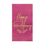 ""Happy Friendsgiving" Guest Napkins - Set of 16" - Party Napkins in purple by Jollity and Co