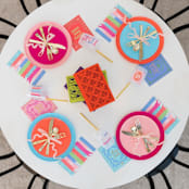 "Book Club Guest Napkins - Set of 16" - Party Napkins in multicolor by Jollity and Co