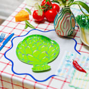 "Le Dinner Artichoke Dinner Plates - Set of 8" - Party Plates and Bowls in green by Jollity and Co