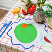 "Le Dinner Olive Dinner Plates - Set of 8" - Party Plates and Bowls in green by Jollity and Co