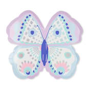 "Flutter Large Plates - Pack of 8" - Party Plates and Bowls in purple by Jollity and Co