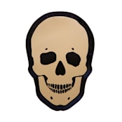 "Gold Skull Dinner Plates - Set of 8" - Party Plates and Bowls in gold by Jollity and Co