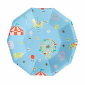 "Off to the Fair Small Plates - Pack of 8" - Party Plates and Bowls in multicolor by Jollity and Co