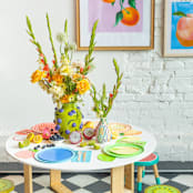 "Le Dinner Lemon Dessert Plates - Set of 8" - Party Plates and Bowls in yellow by Jollity and Co