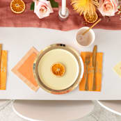 "Shades Gild Dinner Plates - Set of 8" - Party Plates and Bowls in gold by Jollity and Co