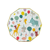 "Little Celebrations Large Plates - Set of 8" - Party Plates and Bowls in multicolor by Jollity and Co