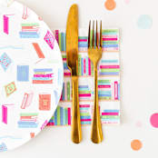 "Book Club Dinner Plates - Set of 8" - Party Plates and Bowls in multicolor by Jollity and Co