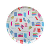 "Book Club Dessert Plates - Set of 8" - Party Plates and Bowls in multicolor by Jollity and Co