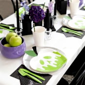 "Poison Apple Dinner Plates - Set of 8" - Party Plates and Bowls in green by Jollity and Co