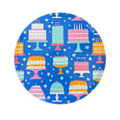 "It's A Birthday Cake Print Large Plates - Set of 8" - Party Plates and Bowls in multicolor by Jollity and Co