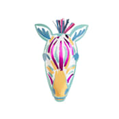 "Safari Zebra Platter - Pack of 4" - Party Plates and Bowls in multicolor by MA FÊTE
