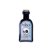 ""Poison" Bottle Canapé Plates - Set of 8" - Party Plates and Bowls in black by Jollity and Co