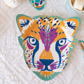 "Safari Cheetah Plates (8)" - Party Plates and Bowls in purple by MA FÊTE