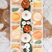 "Gourd Dessert Plates - Set of 8" - Party Plates and Bowls in multicolor by Jollity and Co