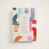 "Grad Party" - Graduation Party Invitations in Confetti by Pixel and Hank - Front