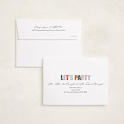"Grad Party" - Graduation Party Invitations in Confetti by Pixel and Hank - FREE Recipient Addressing