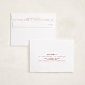 "GRAD!" - Graduation Party Invitations in Ruby by Erin Kessler - FREE Recipient Addressing