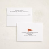 "Pennant Party" - Graduation Party Invitations in Cardinal by Catherine Culvenor - FREE Recipient Addressing