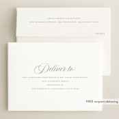 "Modern Curves" - Graduation Party Invitations in Almond by Morgan Kendall - FREE Recipient Addressing