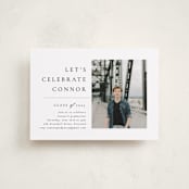 "Divided" - Graduation Party Invitations in Snow by Meggy Masters - Front