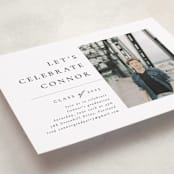 "Divided" - Graduation Party Invitations in Snow by Meggy Masters - Detail