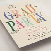 "Iconic" - Graduation Party Invitations in Fruitloop by Vera Lim - Detail