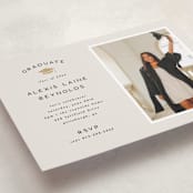 "Official Party" - Graduation Party Invitations in Ecru by Hooray Creative - Detail