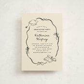 "Trendsetter" - Graduation Party Invitations in Noir by Creo Study - Front