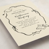 "Trendsetter" - Graduation Party Invitations in Noir by Creo Study - Detail