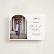 "Arch Photo" - Graduation Party Invitations in Quartz by Becky Nimoy - Front