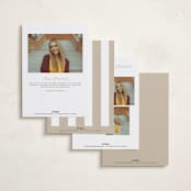 "Cap off" - Graduation Party Invitations in Cotton by Creo Study - Back of Card Options
