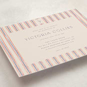 "Past and Future" - Graduation Party Invitations in Navy by Claudia Orengo - Detail