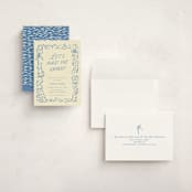 "On the Coast" - Graduation Party Invitations in Sea by Pati Cascino - Assembled