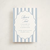 "Stately" - Graduation Party Invitations in Provincial Blue by Creo Study - Front