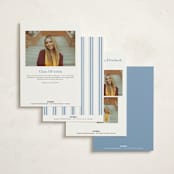 "Stately" - Graduation Party Invitations in Provincial Blue by Creo Study - Back of Card Options