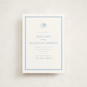 "Chesapeake" - Graduation Party Invitations in Sky Blue by Megan Davis - Front