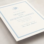 "Chesapeake" - Graduation Party Invitations in Sky Blue by Megan Davis - Detail